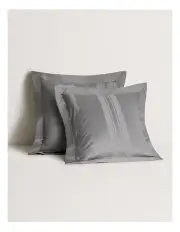 [Sheridan] 1200TC Millennia Bold European Pillowcase in Flint