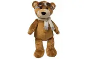Manhattan Toy Aviator Teddy Bear 12" Stuffed Animal Plush with Soft Goggles and Scarf