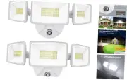 60W LED Dusk to Dawn Outdoor Lighting, 2 Packs 6000LM Exterior Flood White