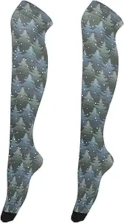 [Caihoyu] Women'S Over-Knee Stockings Fashion Crazy Over Knee Socks Thigh High Winter Socks for Halloween Winter Forests, Winter Forests