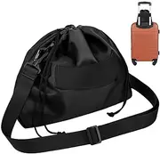 [Bsbkoj] Neck Pillow Case, Portable Bag with Drawstring Design, Adjustable Shoulder Strap Storage, Travel Pillow Organizer for Thanksgiving, (32 x 26.3 cm), for Comfortable Travel, Single Attribute, Se