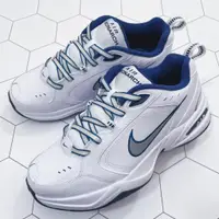 在飛比找蝦皮購物優惠-Nike Air Monarch 4 White Navy 