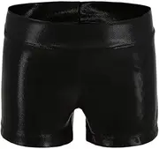 [Dtone] Girls Dance Short Gymnastics Athletic Shorts Sparkle Glitter Tumbling Bottoms