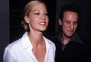 Jenna Elfman Bodhi Elfman at premiere of star Wars the Phantom Men - Old Photo