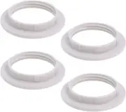 4 Pcs Plastic Lamp Shade Reducer Ring Converter E27 / E14 Lamp Holder Twist Lock