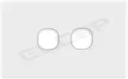 Elcop Slim Line Powerpoints and Switches (5 Year Warranty, SAA Approved) (Slimline 2 Gang Switch Plate | Elcop)