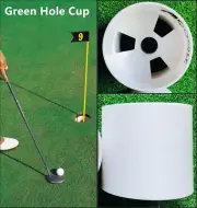 2pcs x A99 Golf Green Hole Cup Plastic Practice Aids Putting Putter