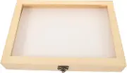 Butterfly Display Case Entomology Box Wood Lid Pine Wood Shadow Frame Insect Fixing Kit Museum Display