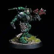 Dark Angels Primaris Lieutenant in Phobos armour