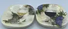 New 6 Keller- Charles Hors D'oeuvre plates, MELAMINE Wine Glass 2 Designs.