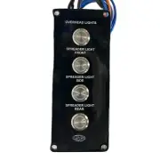 Sea Fox Boats Spreader Ultima Hardtop Light Switch Panel 7-1/16" X 3" 1554582