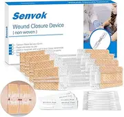 Emergency Wound Closure Device, Zip Stitch Sutures Bandaids Kit 4 Pcs- Repair Wounds Without Stitches, Great for Outdoor Activities Such As Hiking, Exploring Wild Nature, Quick Clot