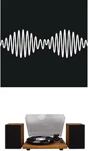 Crosley C62 Shelf System Turntable (Walnut) and Arctic Monkeys - Am [Bundle]