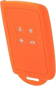 ULTECHNOVO Car Key Protective Cover Cars Car Accessories Key Shells Key Fob Protector Case Car Key Protectors Key Cover Covers Car Key Case Cover Covers Cover Orange Silica Gel