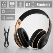 Active Noise Canceling Over-Ear Bluetooth Headphones Wireless Headsets with Mic