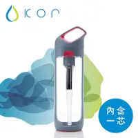 在飛比找PChome24h購物優惠-KOR NAVA filter 隨身濾水瓶 灰粉/650ml