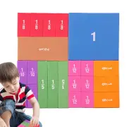 Fraction Blocks Teaching Math Fraction Cubes Tiles Toy Children Educational Toys
