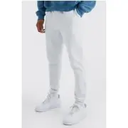 Mens Grey Marl Basic Skinny Fit Jogger