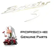 NEW Porsche 986 987 Boxster S Boxster Silver Rear Badge 98755903700 GENUINE