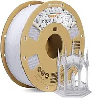 [OVERTURE] Rock PLA Filament 1.75mm, Marble PLA 3D Printer Filament 1kg Spool (2.2lbs), Dimensional Accuracy +/- 0.02 mm, Fit Most FDM Printer (Rock White)