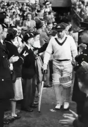Don Bradman 1948 4Th Test Match - England V Australia Old Cricket Photo