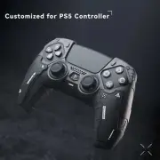GeekShare PS5 Controller Protective Case + Thumb Grip + Sticker Skin Black Cover