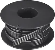 uxcell 24AWG Silicone Ribbon Cable 5Pin 24 Gauge Flat Cable Flexible Silicone Wire 3m/9.8ft Black Stranded Tinned Copper Wire for Model Plane, Model Car, Electric Appliance