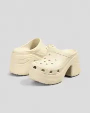 [Crocs] Crocs Women's Siren Clogs Shoes in Bone Size M9W11 M9W11 Bone