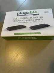 Plugable UD6950H USB 3.0 Dual 4K Display Horizontal Docking Station