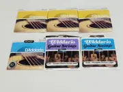 Lot (6) D'Addario Guitar Strings -(3) EJ19, EXP16, EJ26, EJ16 #61