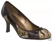$50 CL By LAUNDRY Iliad Reptile Pumps ~ Brown 6.5 & 8.5