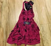 FREE PEOPLE PURPLE OPEN BACK TUNIC TOP SIZE M NEW $88