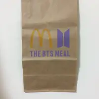 在飛比找蝦皮購物優惠-麥當勞限量聯名THE BTS MEAL牛皮紙袋