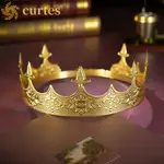 CURTES KING CROWN,西部髮箍 PRINCE CROWNS, 簡單的酒吧 MITZVAH 髮飾頭帶圓形頭飾