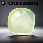 Chalcedony Loose Gemstone 11.30Ct | 12x5mm Cushion Cut | Jewelry Making Supplies