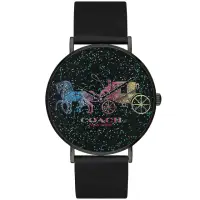 在飛比找momo購物網優惠-【COACH】彩虹馬車時尚皮帶錶-36mm(14503328
