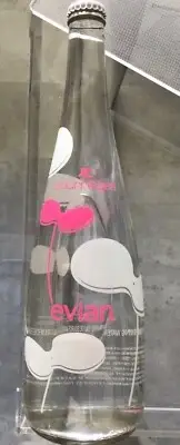 COURREGES: Evian Limited Edition 2012 Glass Bottled Water - France [gaultier]
