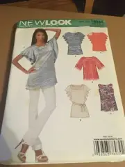 NEW LOOK by Simplicity 6939 Tunic Tops 5 Versions Sz 8-18.