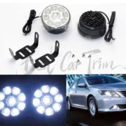 2x9 LED 12V Car Daytime Running Driving Light DRL Round Flood Beam Fog Work Lamp
