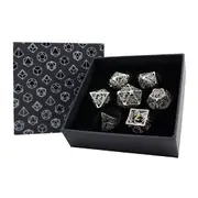 RPG Set Hollow Dragon Dice (Chrome and Gold)
