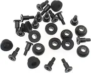 FDXGYH 12 Pcs Hard Disk Drive Screws and Shock Absorption Rubber Washer Kit for 3.5 inch HDD PC Hard Disk Drive Mounting Accessories
