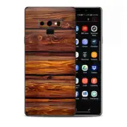 Skins Decal Wrap for Samsung Note 9 - Red Deep Mahogany Wood Pattern
