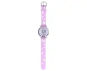 Girls Digital Sport Watches Clear Scale 3D Cartoon Waterproof Watch with LED Backlight Alarm Clock for 3 to 10 Years Old Purple