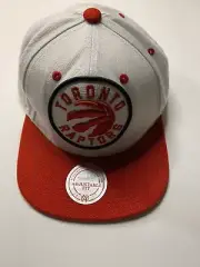 Mitchell & Ness NBA Toronto Raptors Snapback Hat White OSFA
