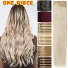 CLEARANCE Human Hair Extension Clip In One Piece 100% Real Remy Weft Blonde LONG