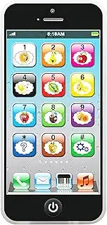 Toy Learning Play Cell Phone with 8 Functions and Dazzling Lights for Toddler Baby Kids 12-18 Months Ages 1-3 Year Old