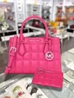 Michael Kors Sheila Small Satchel Bag Dragonfruit Crossbody Satchel Messenger MK