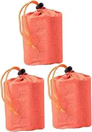 POPETPOP Sleeping Bag Accessories 3-Pack Compression Bag Waterproof Drawstring Sack Gym Sack Hiking Gear