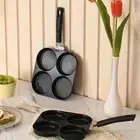 Four-hole Egg Frying Pan Non-Stick Egg Dumpling Pot Hamburg Bread