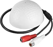 Joyzan Pickup Audio Mic, Outdoor Microphone IP Security Cameras High Sensitivity Pick HiFi CCTV Surveillance Sound Monitor Clip Piezo Output Mini Device Sensitive Pre Amp for Monitoring Head System